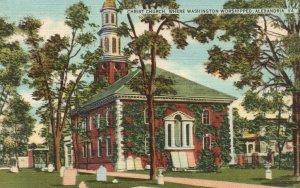 Vintage Postcard 1948 Christ Church Where Washington Worshipped Alexandria VA