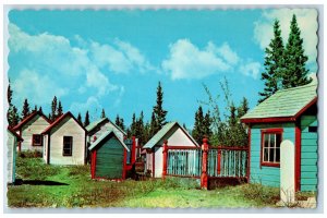 Champagne Yukon Canada Postcard Indian Graveyard c1960's Vintage Unposted