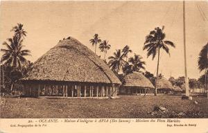 B84869 maison d indigene a apia missions des  peres marisles  oceania samoa 