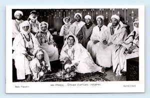 RPPC Group of Moroccan Artisans, Morocco Africa Postcard