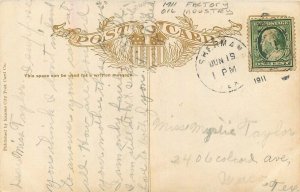 Postcard 1911 Factory Oil Industry Sherman Oil Cotton Company 23-13159