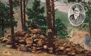 Vintage Postcard 1910's Helen Hunt's Grave Cheyenne Mountain Colorado Springs CO