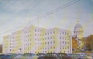 New State Office Building With Dome Of Capitol To Right Augusta Maine