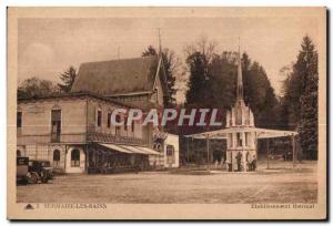 Old Postcard Sernaize Etablissement Thermal Baths