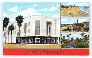 DAYTONA BEACH, FL Florida ~ YOWELL-DREW-IVEY DEPARTMENT STORE c1940s Postcard