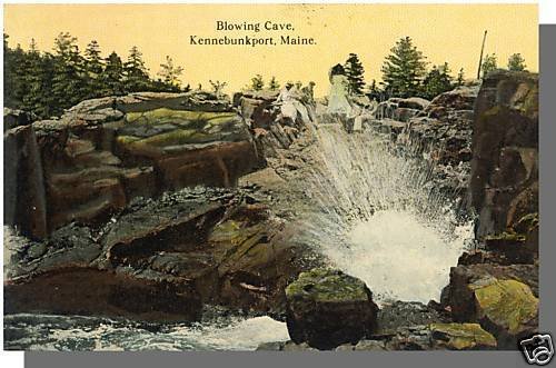 Kennebunkport, Maine/ME Postcard, Blowing Cave