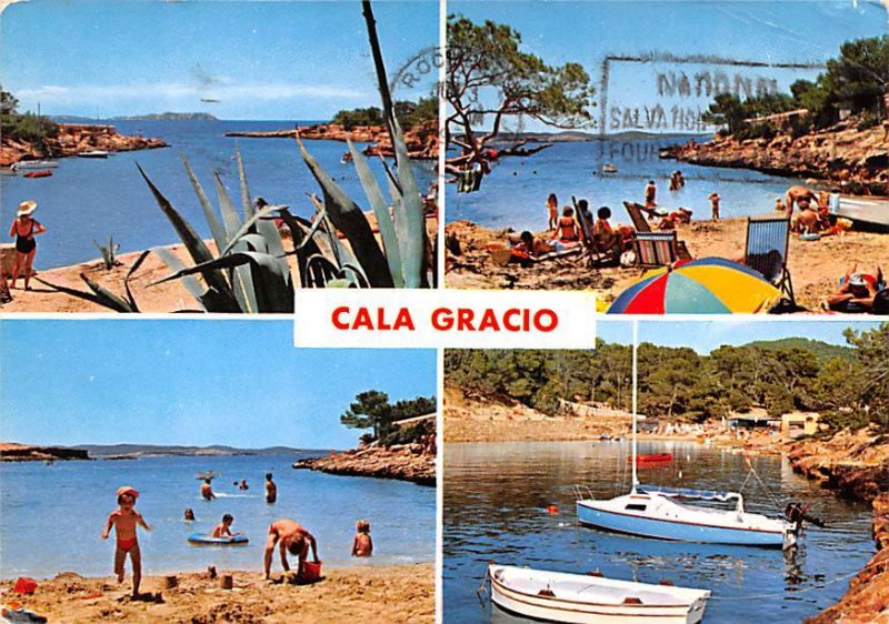 Cala Gracio San Antonio Abad Spain Writing on back 