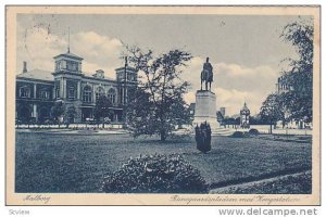 Aalborg , Ranegaardspladsen med Kongestatuen , Denmark , PU-1929