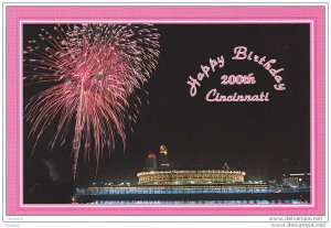 200th Happy Birthday Card, CINCINNATI, Ohio, 50-70´s