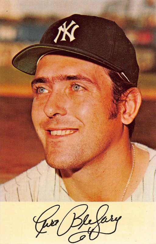 CURT BLEFARY~NEW YORK YANKEES~ROOKIE OF THE YEAR IN 1965~1971 CLINIC POSTCARD 