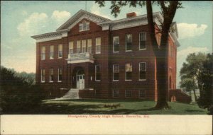 Rockville MD Montgomery County High School c1910 Postcard