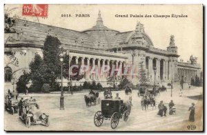 Paris Postcard Old Grand Palais des Champs Elysees (automobiles)