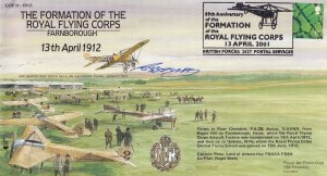 Farnborough Formation Of The Royal Flying Corps Military Pilot WW1 Hand Signe...