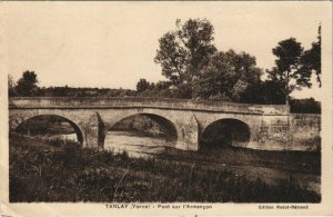 CPA TANLAY - Pont sur l'ARMANCON (124716)