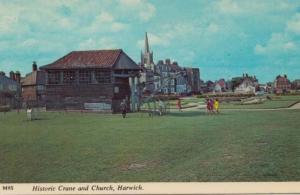 Dovercourt Harwich Crane Children Playing 1970s Photo Postcard