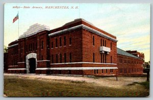 State Armory  Manchester  New Hampshire   Postcard  c1915