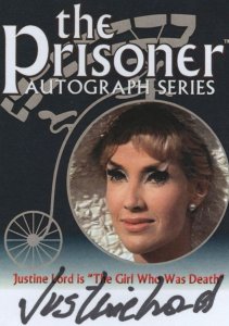 Justine Lord in The Prisoner TV Show V Rare Signed Photo