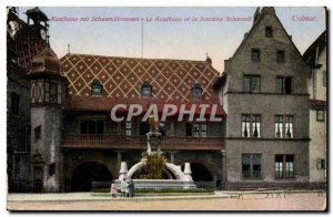 Old Postcard Colmar Kaufhaus mit Schwendibrunnen