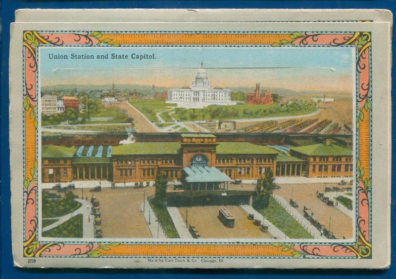 Providence Rhode Island ri 1930s souvenir postcard folder foldout #2