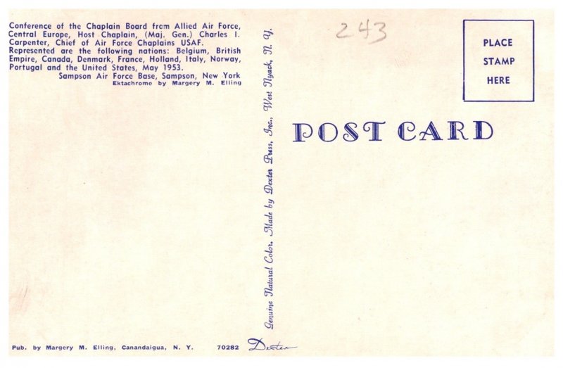 New York  Sampson Air Force Base,  Welcome NATO Chaplains