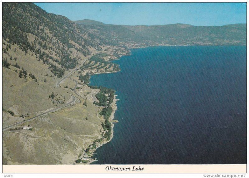 Air view, The Okanagan Lake, B.C., Canada,  00-10s