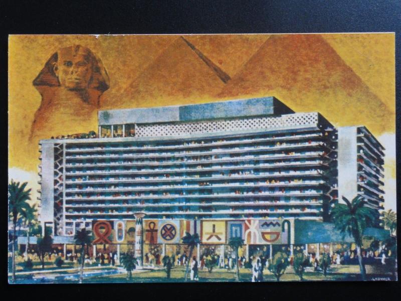 Egypt: Cairo NILE HILTON HOTEL Jewel of Egypt (2) United Arab Republic c1950's