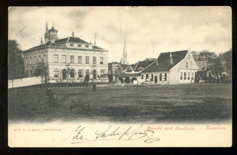 dc839 - ZAANDAM Netherlands 1904 Postcard