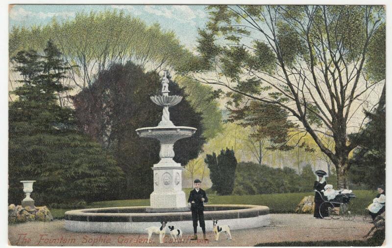 Glamorgan; The Fountain, Sophie Gardens, Cardiff PPC By MJRB, Unposted 