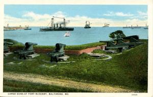 MD - Baltimore. Fort McHenry, Large Guns