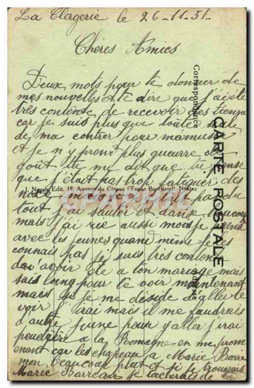 Old Postcard Fancy Old Passers