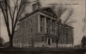 Lancaster Pennsylvania PA General Hospital Vintage Postcard