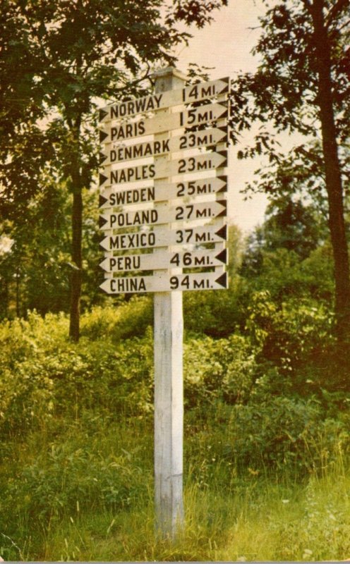 Maine Famous Signpost