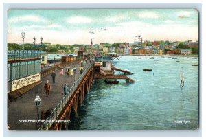 Vintage Ryde From Pier Isle Of Wight Postcard P129E