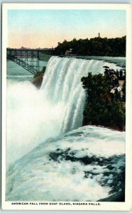 M-3282 American Fall From Goat Island Niagara Falls New York