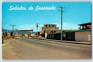 Baja California Mexico Postcard Greetings from Ensenada 1960's Unposted