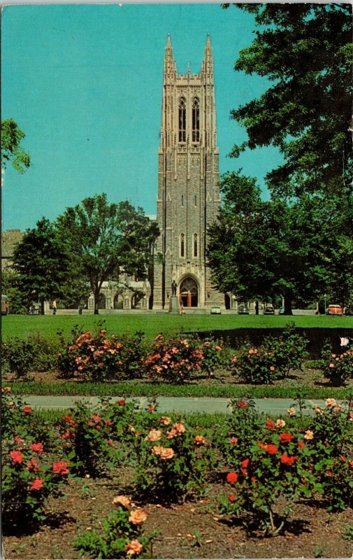 Chapel Duke Unitersity Durham North Carolina Postcard PM Chapel Hill NC Cancel  