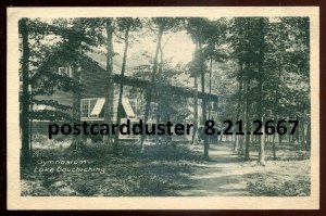 h1829 - LAKE COUCHICHING Ontario Postcard 1930s Gymnasium