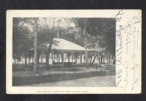 AUSTIN MINNESOTA PAVILION AT LAFAYETTE PARK 1906 VINTAGE POSTCARD