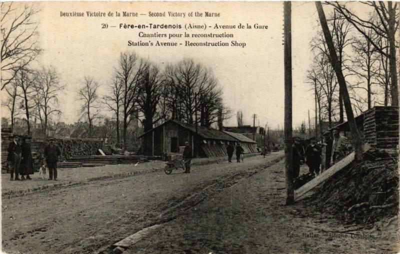 CPA Militaire, Fere en Tardenois- Avenue de la Gare (278383)