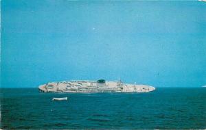 Bromley 1956 Nantucket Massachusetts Shipwreck SS Andrea Doria postcard 7662