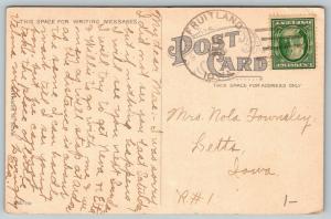 Muscatine Iowa~Wild Cat Den~View Up Bluffs~1909 Postcard 