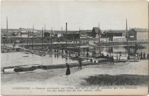 Military - WW1 Compiegne Passage provisoire sur l'oise 01.30