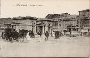 Alexandrie Station of Ramich Egypt Unused Postcard E80