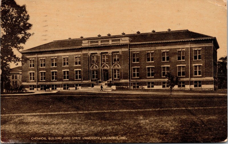 Vtg 1911 Chemical Building Ohio State University Columbus OH Antique Postcard