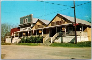 1976 Brazos Belle Inn Tearoom And Antiques Historic Burton Texas Posted Postcard