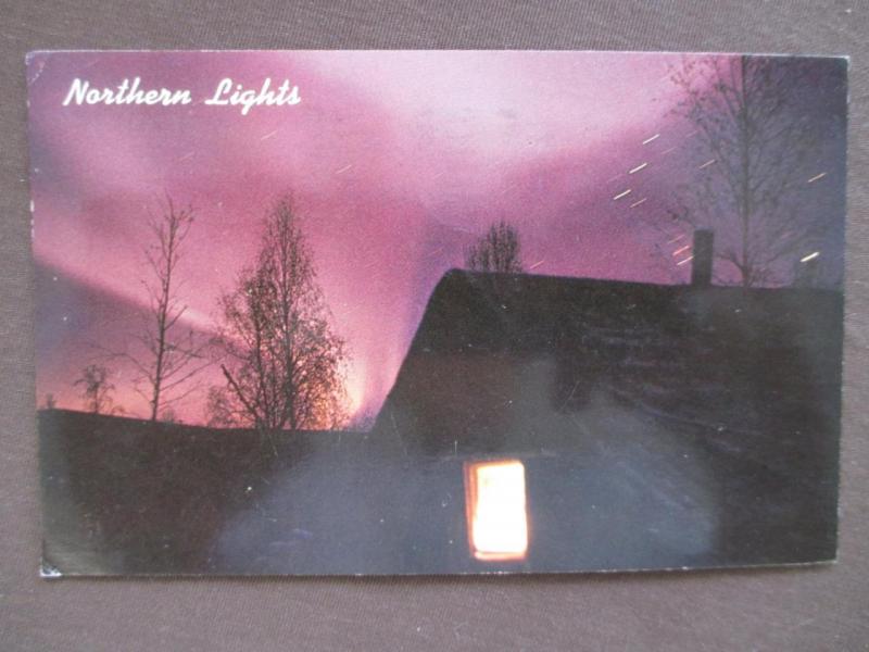 1965 USA Photo Postcard - Northern Lights In Alaska - Posted Fairbanks (UU82)