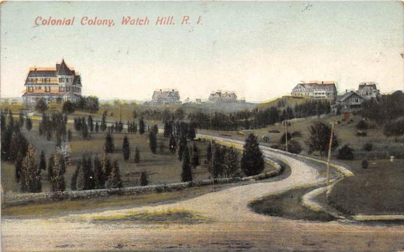 Rhode Island  Watch Hill   Colonial Colony Mansion's Estate