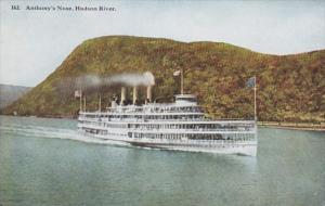 New York Hudson River Steamer At Anthony's Nose