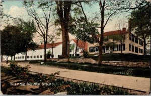 HP Hood Dairy Farm Derry NH 1910 Farmhouse New England Antique Postcard KJ4