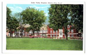 Early 1900s Cedar Valley Hospital, Charles City, IA Postcard